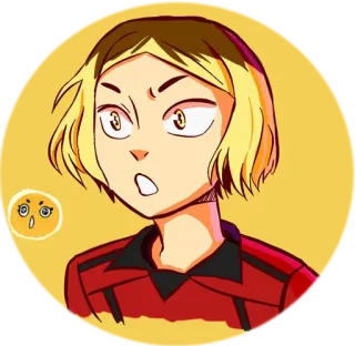 😮 Kozume Kenma Haikyuu!! Anime, Haikyuu, Kenma, Kozume Kenma, Manga, Dessin animé, Sticker whatsapp sticker