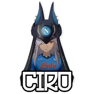 🌋 GIRO Anime, Fußball, Neapel, Figur, Giro, Sport telegram sticker