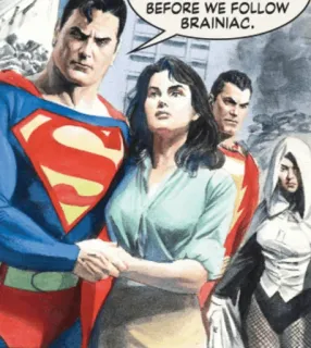 ⛓ Superman BEFORE WE FOLLOW BRAINIAC. super-héros, comics, Superman, Brainiac, DC Comics telegram sticker