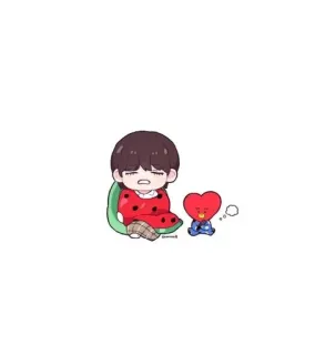 🥺 TATA BT21, 만화, 귀여운, 캐릭터 telegram sticker