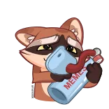 Енот Проха (@TgSticker) telegram stickers
