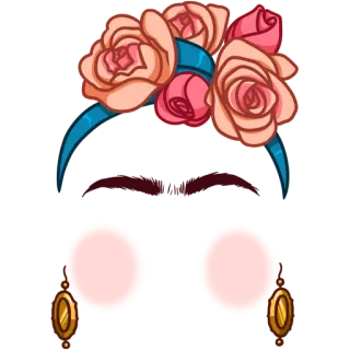 👸 roses, flower crown, earrings, glasses, accessory telegram sticker