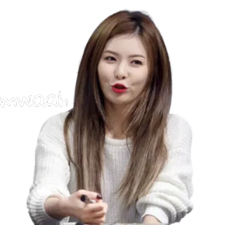 💋 mwaah kobieta, pocałunek, czerwona szminka, brązowe włosy, Mwah, osoba telegram sticker
