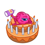 ๐ cake, birthday, celebration, dessert, candles telegram sticker