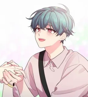 💨 Anime, Hoạt hình, Cặp đôi, Nắm tay, Tình yêu whatsapp sticker