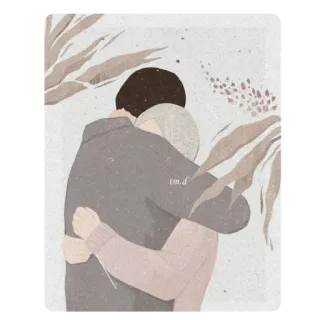 🖤 hug, love, couple, embrace, affection, romance telegram sticker