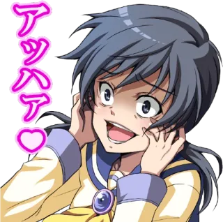 🤪 アッハア Anime, Manga, Dessin animé, Sourire, Fille telegram sticker