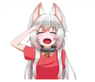 😊 Anime, Kawaii, Lindo, Chica, Gato, Manga telegram sticker
