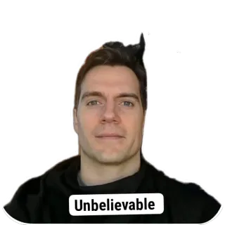 🙂 Henry Cavill Unbelievable Henry Cavill, Unbelievable, reaction, face, expression, actor, meme whatsapp sticker