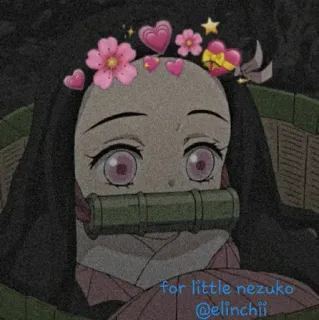 🌙 Nezuko Kamado Demon Slayer for little nezuko
@elinchii anime, nezuko, demon slayer, schattig, chibi telegram sticker