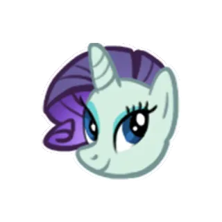 😏 Rarity My Little Pony Rareza, Pony, My Little Pony, Dibujos animados, Unicornio telegram sticker