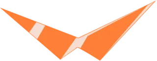 👓 symbol, orange, arrow, geometric whatsapp sticker