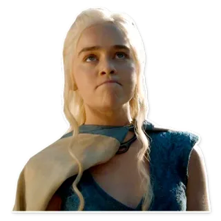 😤 Daenerys Targaryen Game of Thrones daenerys, targaryen, game of thrones, hbo, fantasy telegram sticker