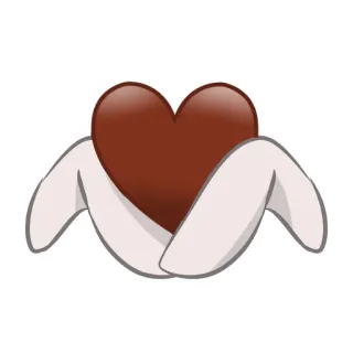 ❤️ hart, liefde, handen, knuffel, zorg, emotie telegram sticker