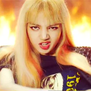 😡 Lisa kpop, idol, cantante, blackpink, mujer, mujer telegram sticker
