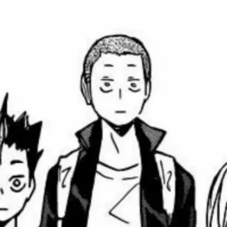 🖇 Daichi Sawamura Haikyuu อนิเมะ, ไฮคิว!!, ไดจิ ซาวะมูระ, คาราสุโนะ telegram sticker