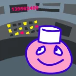☢️ 139562409 Cartone animato, Astratto, Faccia, Rosa, Personaggio telegram sticker