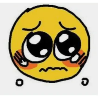 😀 Emoji, Triste, Chorando, Fofo, Sticker, Emocional whatsapp sticker