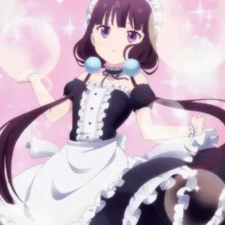 💕 anime, maid, girl, cute, kawaii telegram sticker