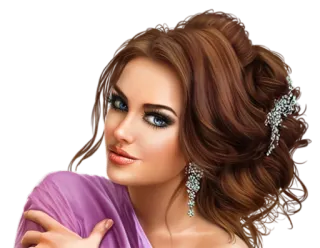 🤗 mujer, retrato, belleza, joyería, maquillaje telegram sticker