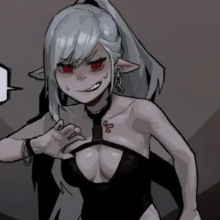 ⛓ アニメ, エルフ, 女性, 漫画 telegram sticker