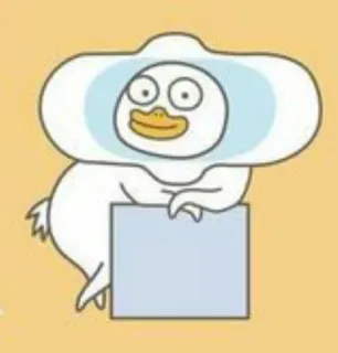 🐣 เป็ด, การ์ตูน, สัตว์, น่ารัก, ตัวละคร, ตลก telegram sticker