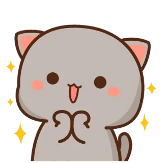 ✨ mèo, dễ thương, động vật, hoạt hình, lấp lánh telegram sticker