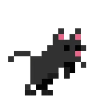 🌟 cat, pixel art, animal, kitten, pet, cute telegram sticker