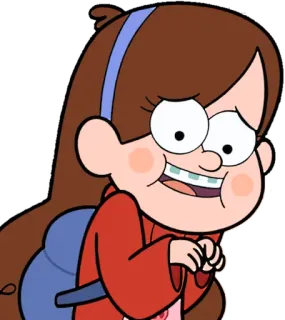 😊 Mabel Pines Gravity Falls Mabel, Gravity Falls, Dessin animé, Personnage, Disney, Animation telegram sticker
