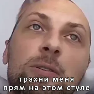 👀 трахни меня прям на этом стуле telegram sticker
