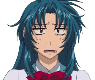 🙁 Anime, Manga, Cartoon, Ausdruck, Gesicht, Porträt whatsapp sticker
