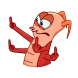 🖕 Desenho animado, Personagem, Dedo do meio, Gesto, Ofensivo, Insulto telegram sticker