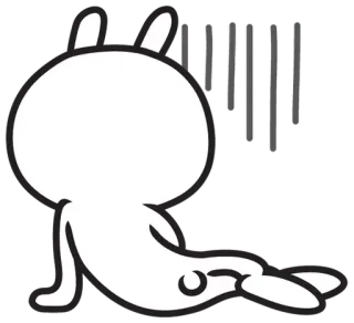 😔 멘붕 멘붕, coreano, personaje, animal, pegatina telegram sticker