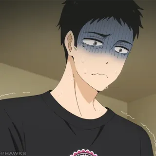 🎏 Anime, Sueur, Nerveux, Inquiet, Effrayé telegram sticker
