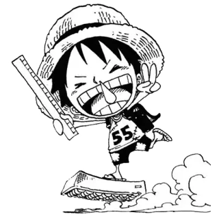 😆 Monkey D. Luffy One Piece Anime, Mangá, One Piece, Luffy, Desenho animado, Personagem, Chapéu de palha telegram sticker