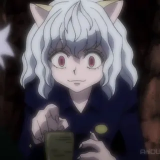 🧊 Neferpitou Hunter x Hunter anime, cat, neferpitou, hunter, hunter x hunter telegram sticker