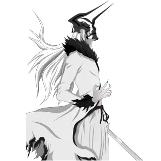 😡 Ulquiorra Cifer Bleach anime, espada, hollow, sword, horns telegram sticker