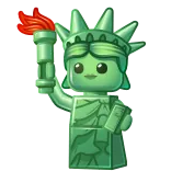 🎁 Statue of Liberty Lego whatsapp sticker