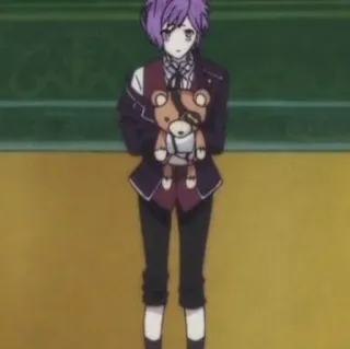 🧸 Laito Sakamaki Diabolik Lovers anime, diabolik lovers, laito sakamaki, vampire, anime character, teddy bear telegram sticker