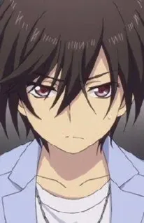 🔪 Anime, Ragazzo, Maschio, Personaggio, Ritratto, Capelli Castani, Ragazzo Anime telegram sticker