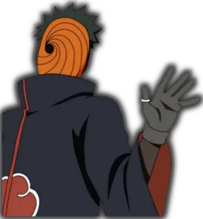 👋 Tobi Naruto 애니메이션, 캐릭터, 토비, 나루토, 만화, 가면, 아카츠키 telegram sticker