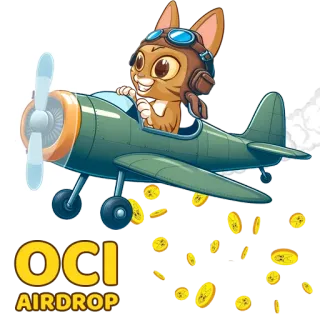 ✈️ OCI
AIRDROP gato, avión, monedas, airdrop, volando, dibujos animados telegram sticker
