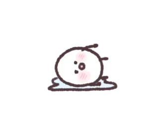 🌬 niedlich, kawaii, Cartoon, Blob, Erröten telegram sticker