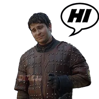👋 HI hi, greeting, hello, man telegram sticker