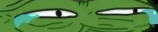 😂 Pepe the Frog Pepe la Rana, Meme, Llorando, Triste, Cultura de internet whatsapp sticker