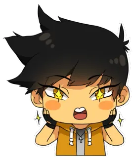 ✨ Dessin animé, Personnage, Anime, Manga, Autocollant, Illustration telegram sticker