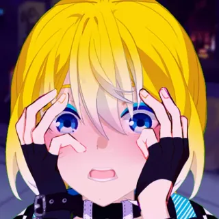 😳 аниме, манга, мультфильм, обеспокоенный, в шоке, глаза, персонаж telegram sticker
