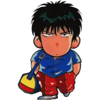 😑 อนิเมะ, การ์ตูน, จิบิ, มังงะ, เด็กผู้ชาย telegram sticker