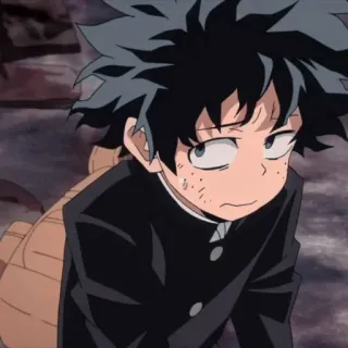 💚 Izuku Midoriya My Hero Academia อนิเมะ, มังงะ, มายฮีโร่ อคาเดเมีย, อิซึคุ มิโดริยะ, เดกุ, ฮีโร่ telegram sticker