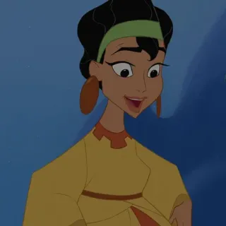 🍂 Yaruna The Emperor's New Groove dibujos animados, animado, personaje, Yaruna, El emperador y sus locuras, Disney telegram sticker